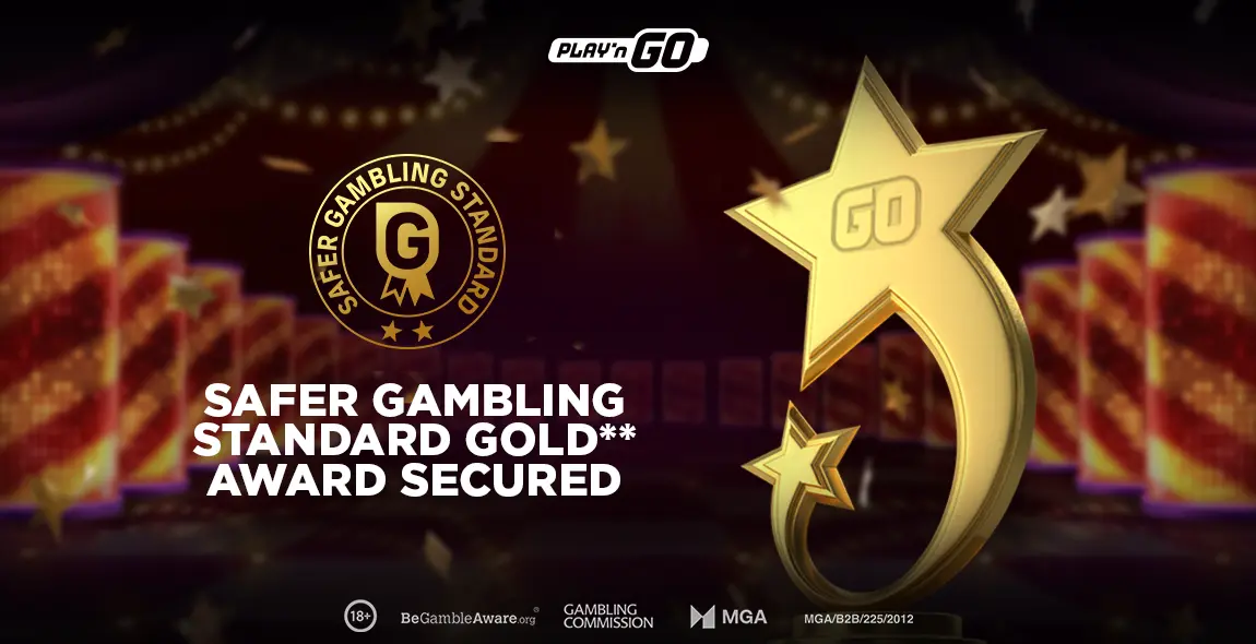 safer gambling certificate banner for Play'n GO