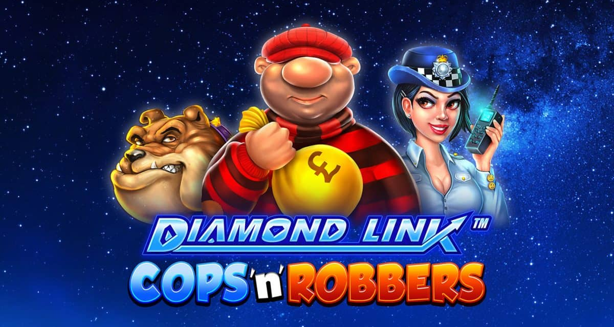 diamond link cops n robbers slot banner
