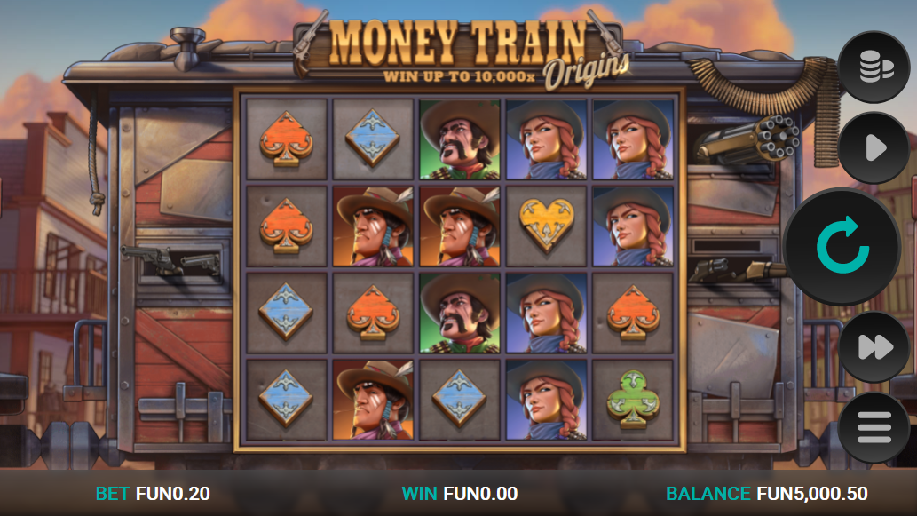 money train origins dream drop slot base game
