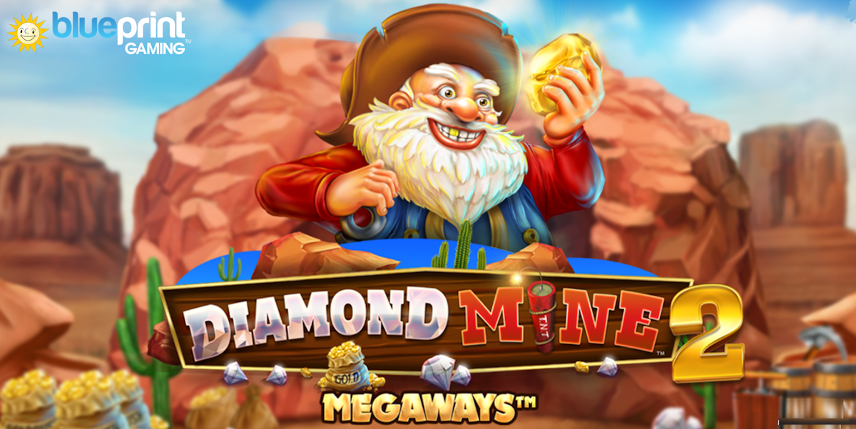 diamond mine 2 megaways slot banner