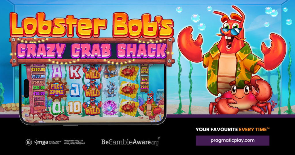 lobster bobs crazy crab shack slot banner