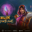 merlin journey of flame slot banner