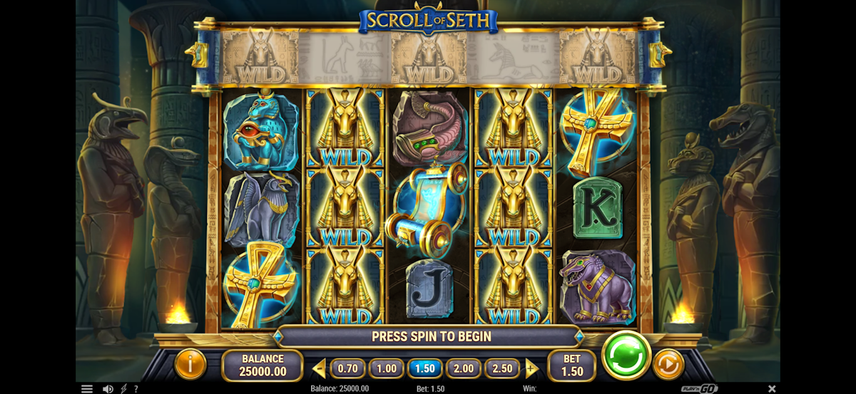 scroll of seth slot playn go base game