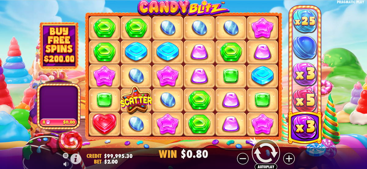 candy blitz slot by pragmatic play base game