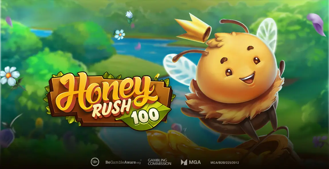 honey rush 100 slot banner from Play'n GO