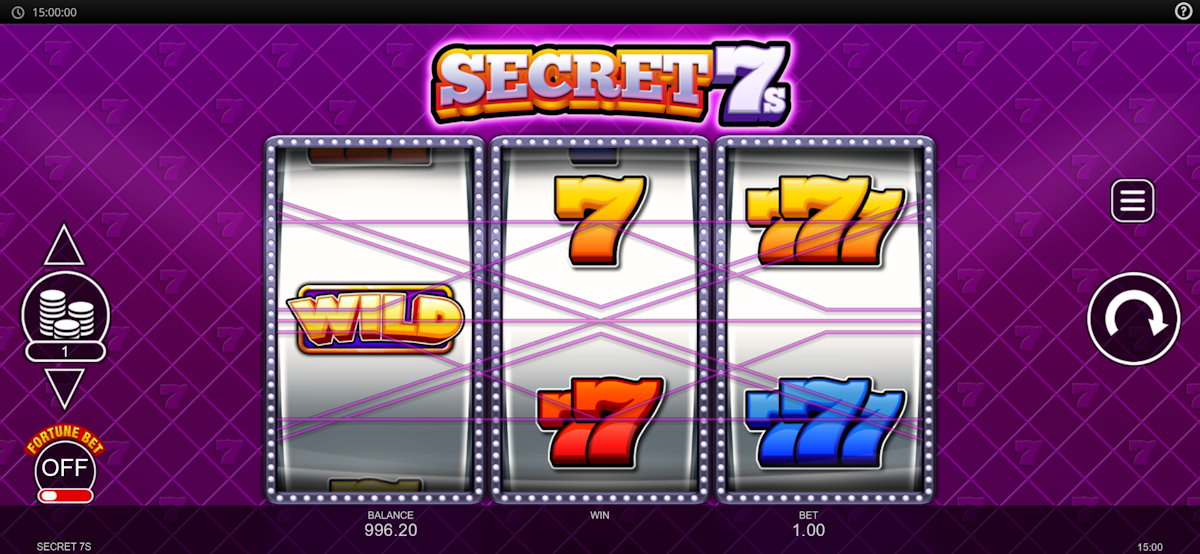secret 7s slot base game