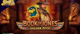 book of jones golden book slot banner