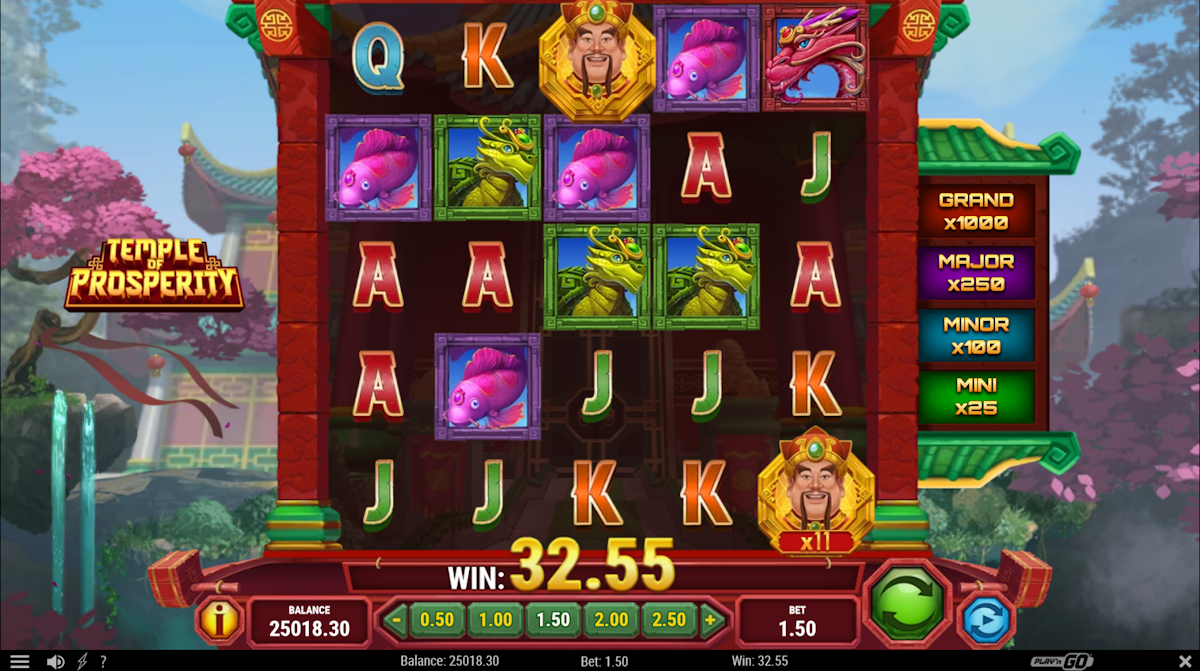 temple of prosperity slot base game
