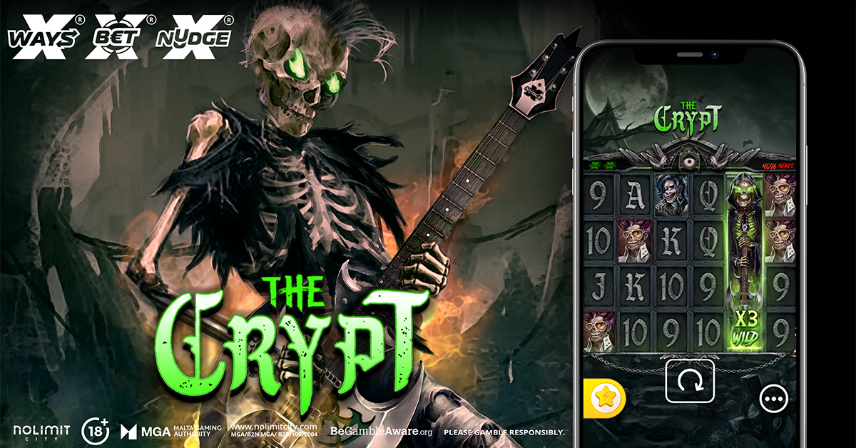 the crypt slot from nolimit city banner