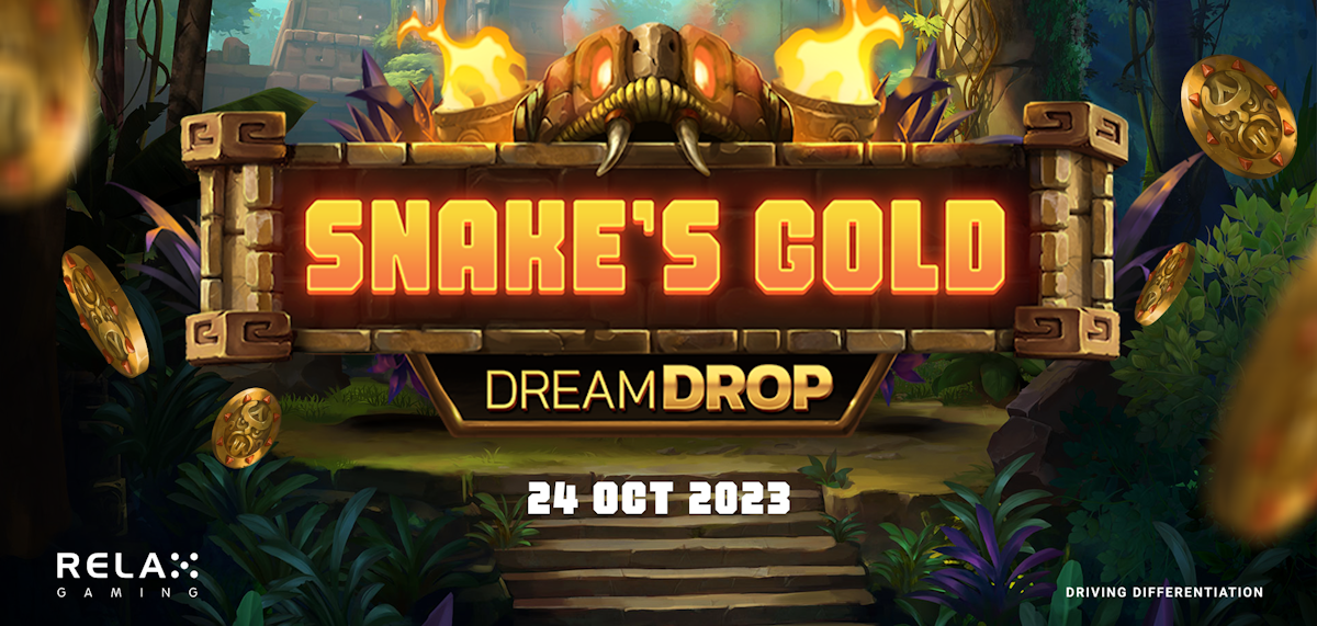 snake gold dream drop slot banner