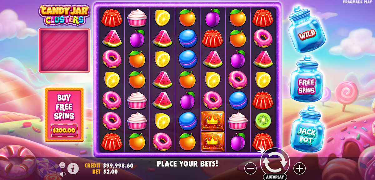candy jar clusters slot base game