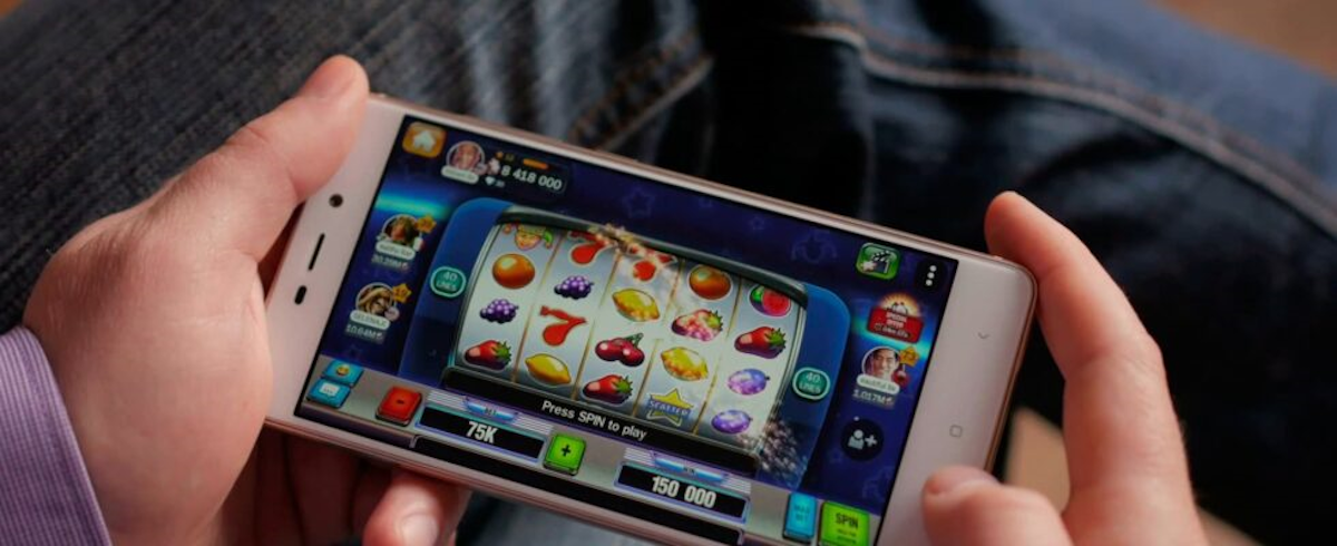 playing slots on mobile device