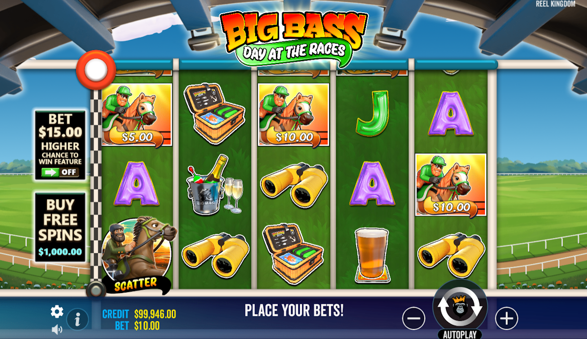 big bass day at the races slot base game
