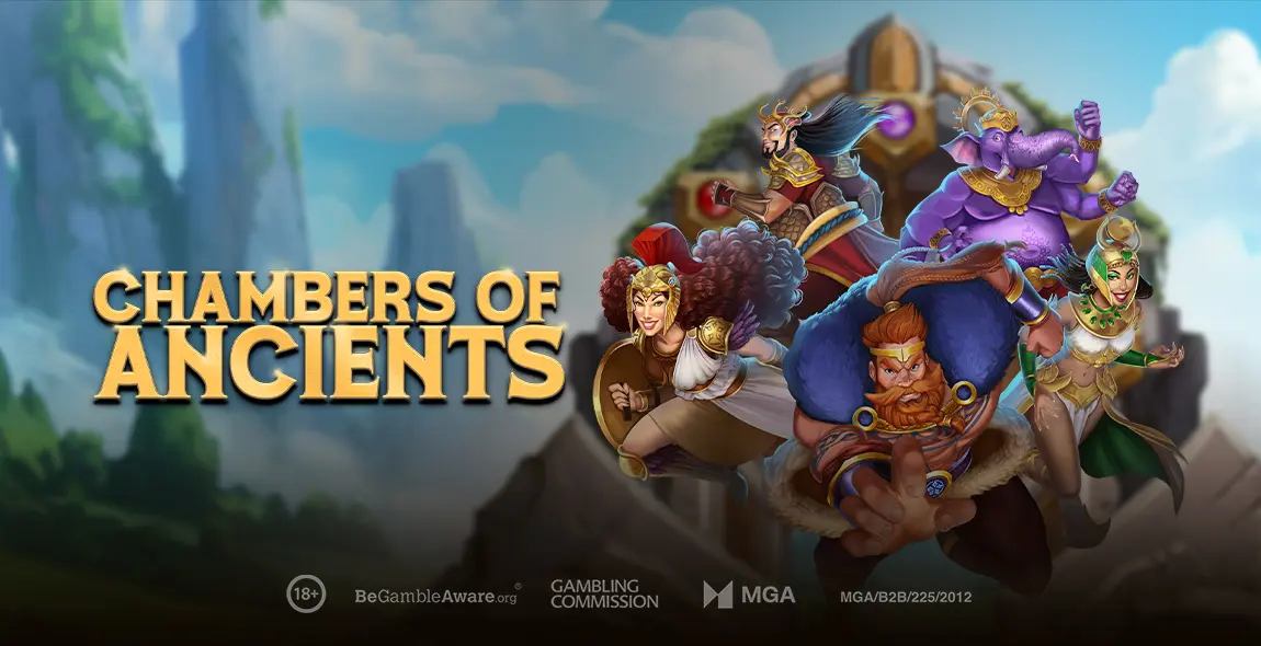 chambers of ancients slot banner from Play'n GO