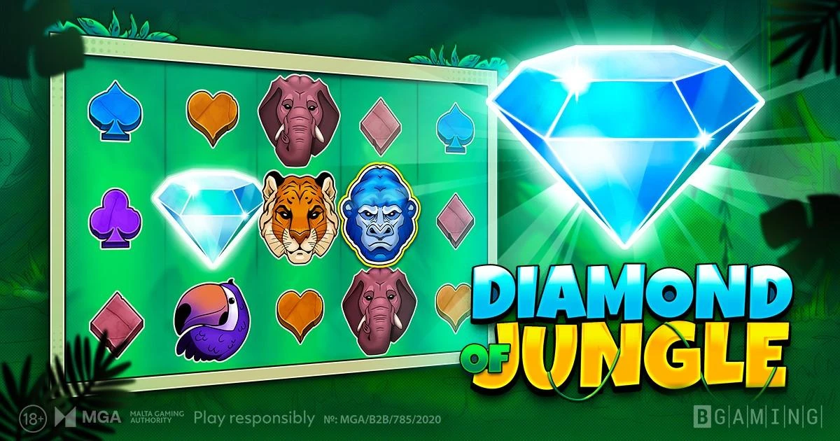 diamond of jungle slot banner from BGaming