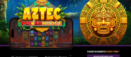 aztec powernudge slot banner by pragmatic play