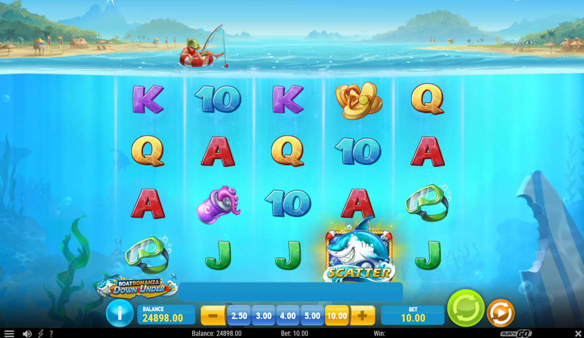 boat bonanza downunder slot base game by play'n go