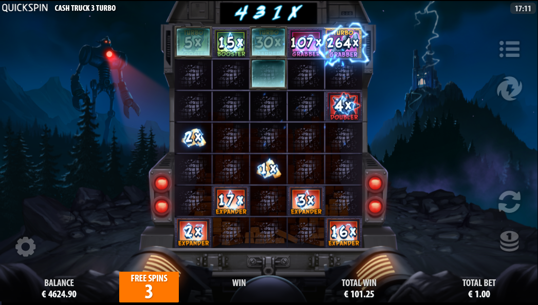 cash truck 3 turbo slot free spins by quickspin