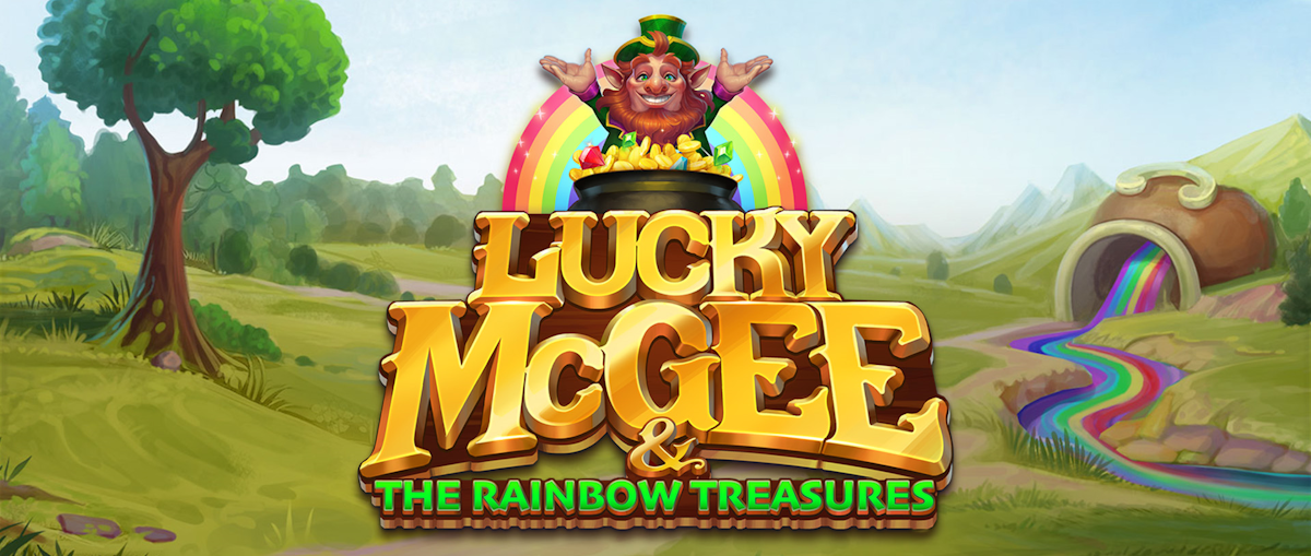 lucky mcgee and the rainbow treasures slot banner raw igaming