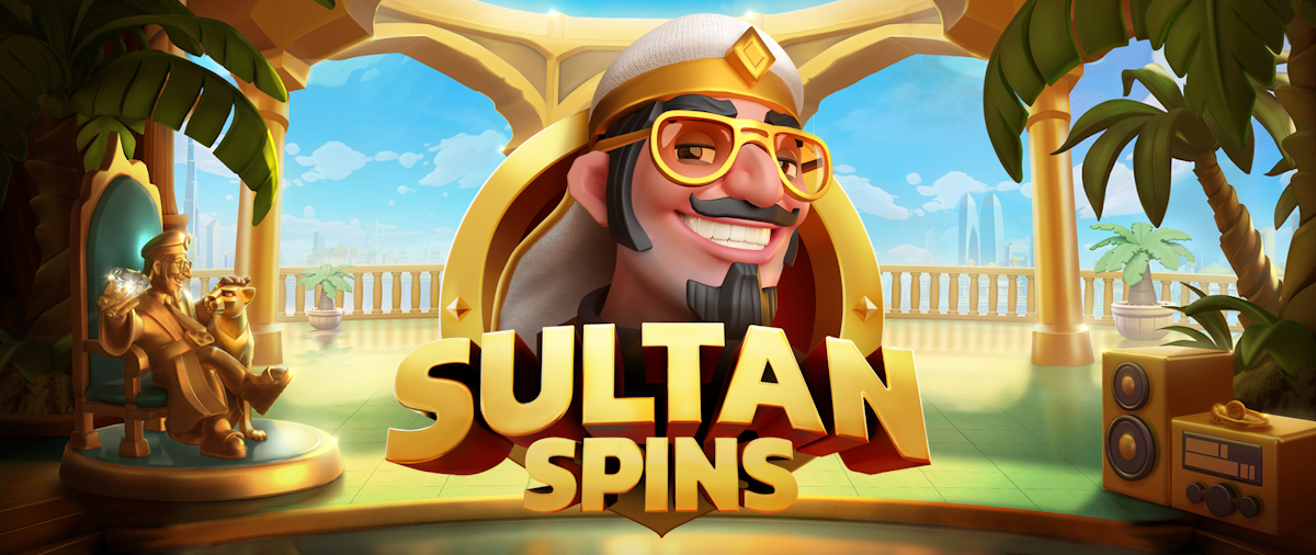 sultan spins slot banner by relax gaming