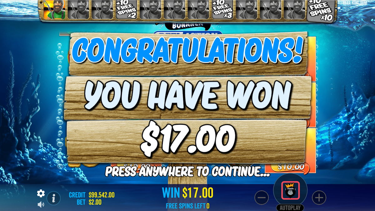 big bass bonanza reel action slot feature win award by reel kingdom
