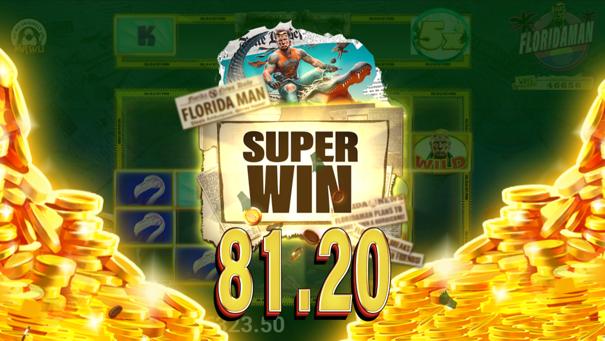 floridaman slot super win on screen by avatarux