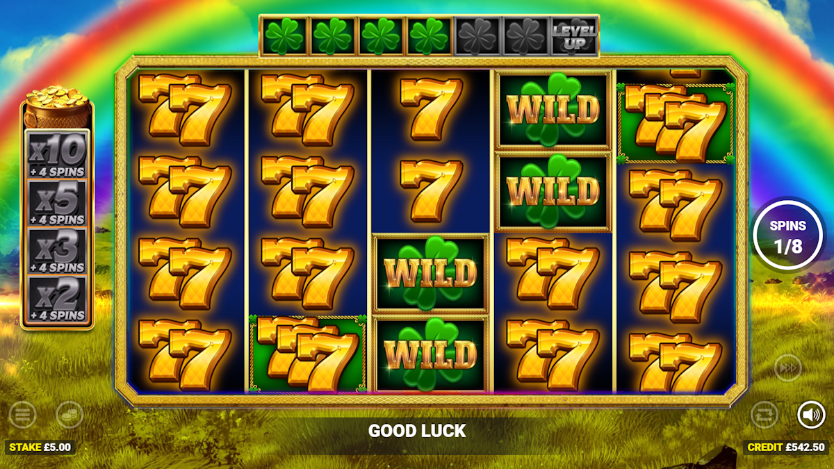 luck o the irish gold spins trail blazer slot stacked 7's on reels by blueprint gaming