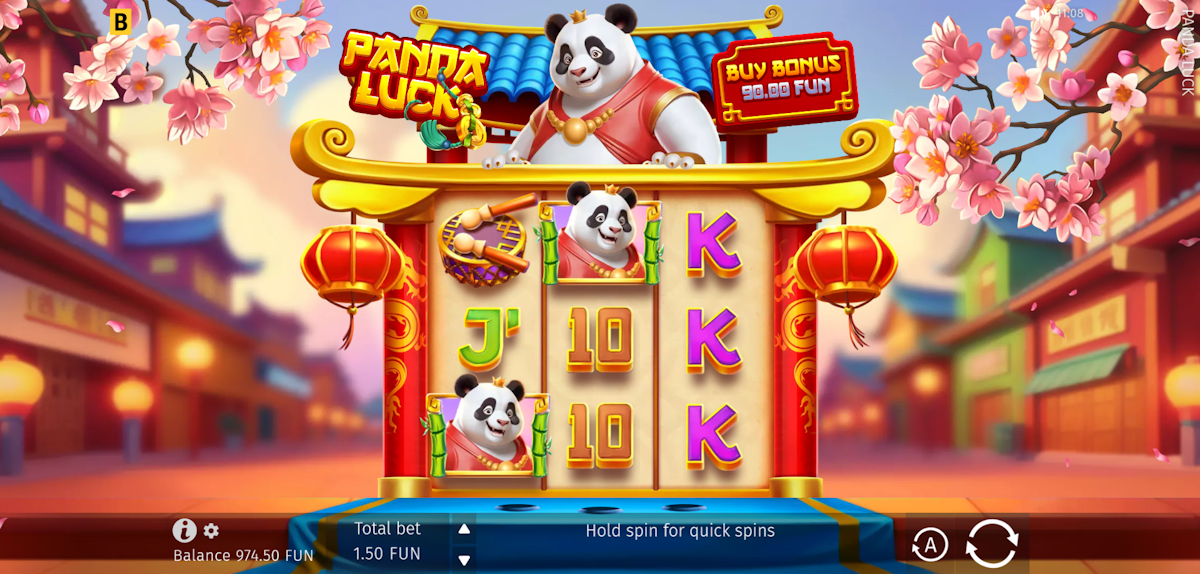 panda luck slot base game by bgaming