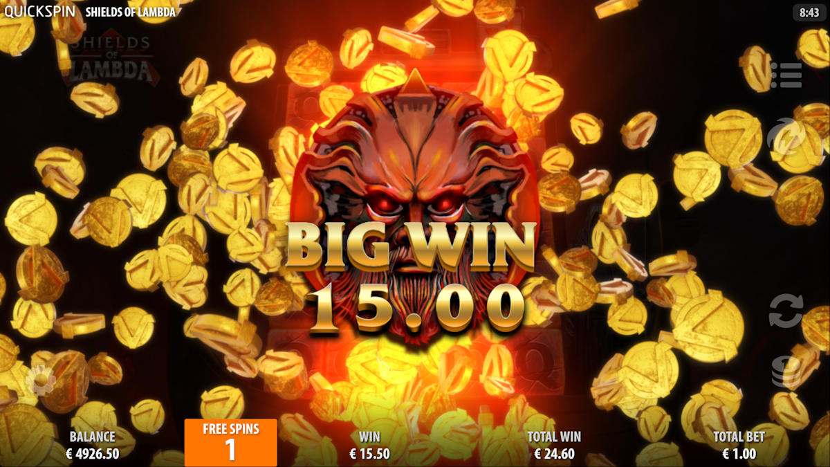 shields of lambda slot big win by quickspin