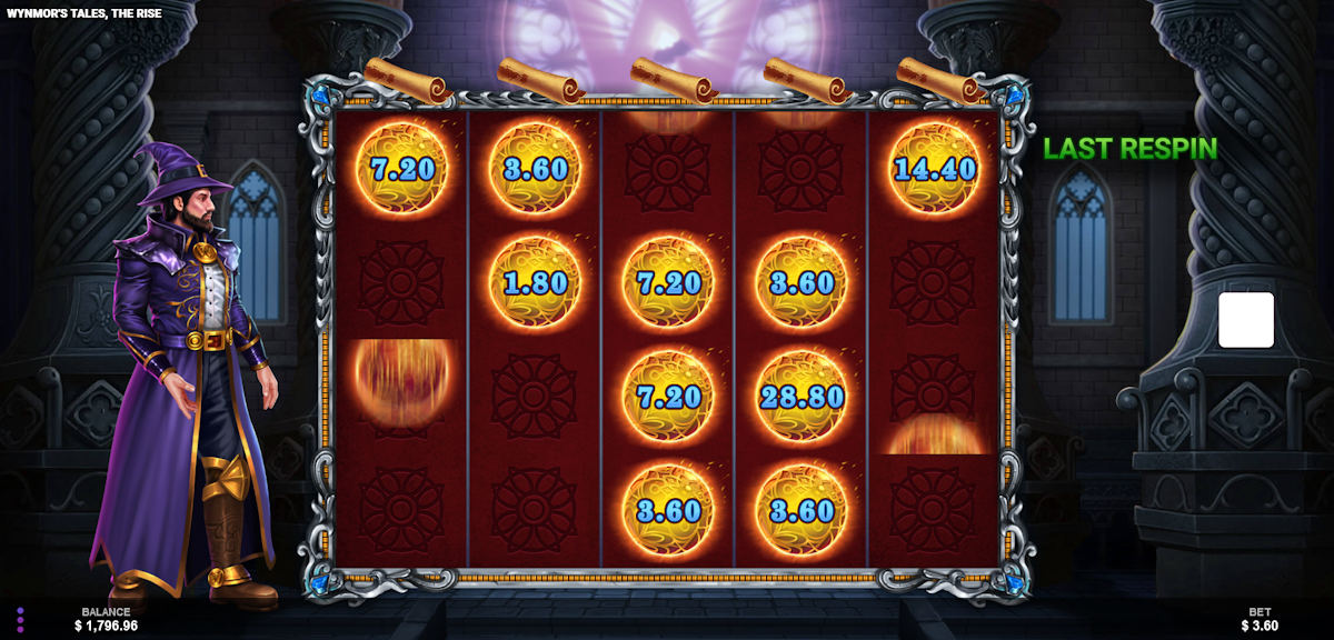 Wynmors Tales - The Rise slot bonus round by Wizard Games