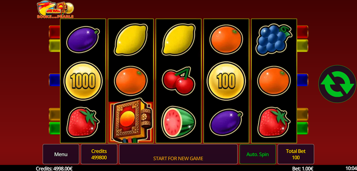 big max books and pearls slot base game by swintt