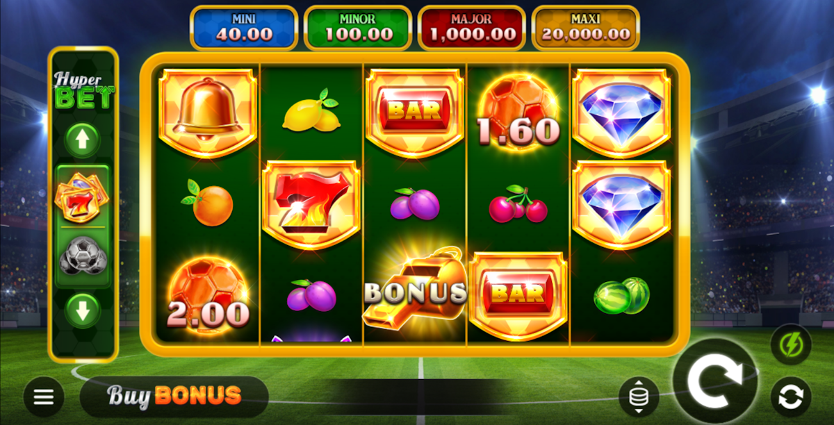 football blast hold and win slot base game by kalamba games