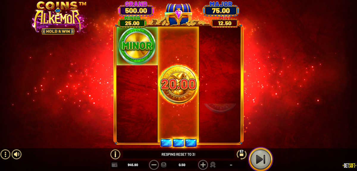 coins of alkemor hold & win slot feature game by betsoft gaming