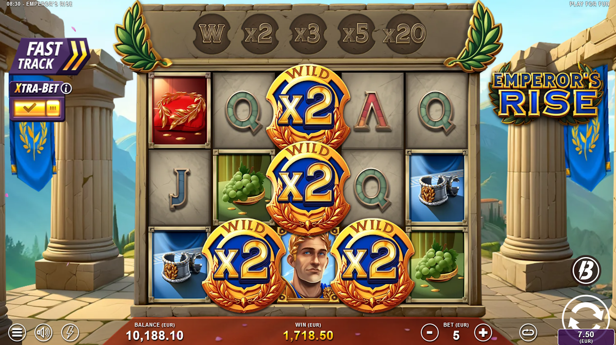 emporers rise slot free spins feature by slotmill