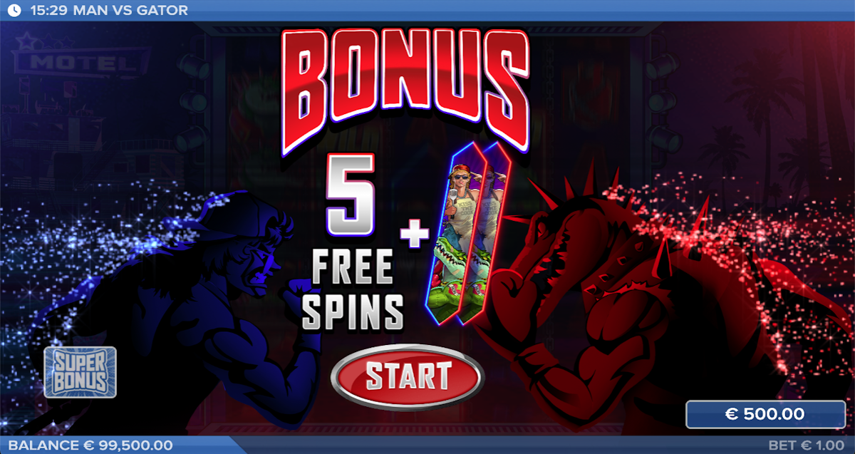 man vs gator slot free spins award by elk studios