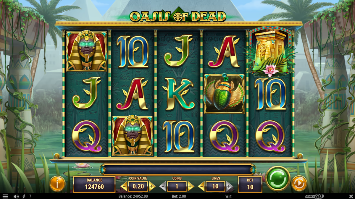 oasis of dead slot base game by playn go