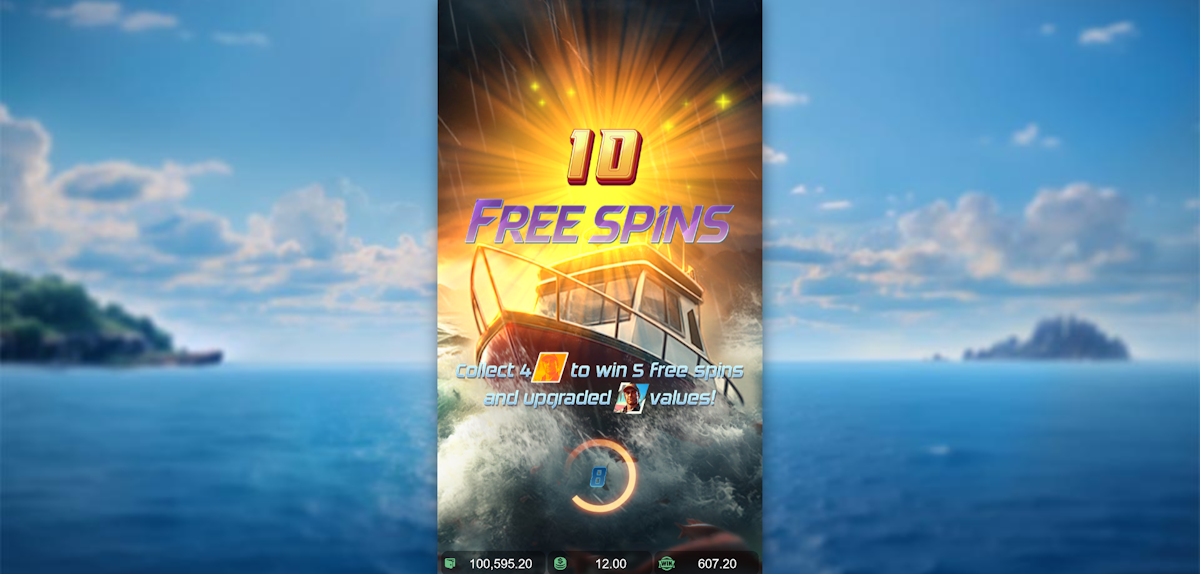 shark hunter slot free spins award by pg soft