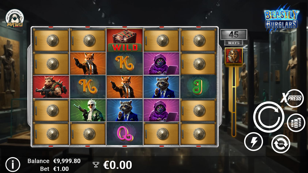 beastly burglars slot base game by avatarux
