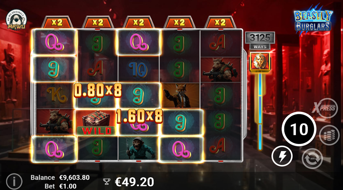 beastly burglars slot bonus feature by avatarux