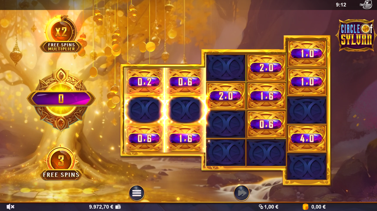 circle of sylvan slot free spins feature by fantasma games
