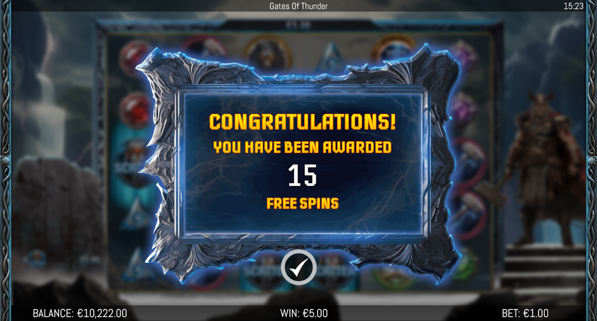 gates of thunder slot free spins award by spinon