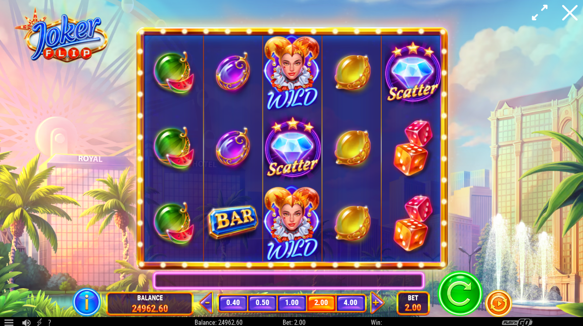 joker flip slot base game by playn go