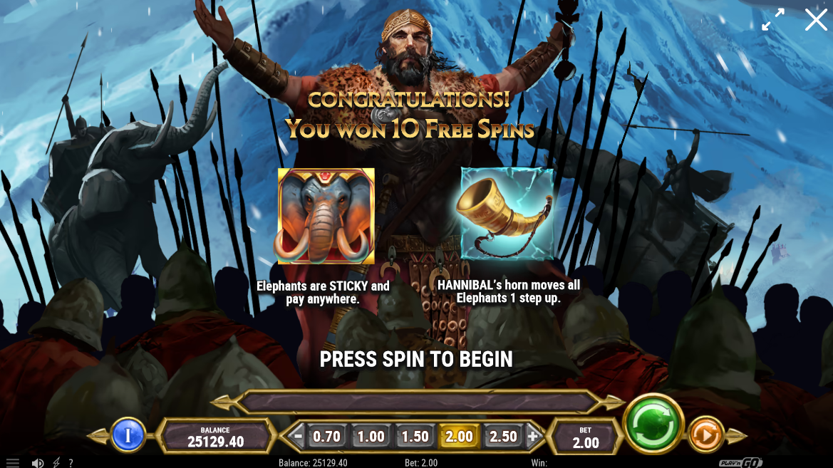 scourge of rome slot free spins award by play'n go