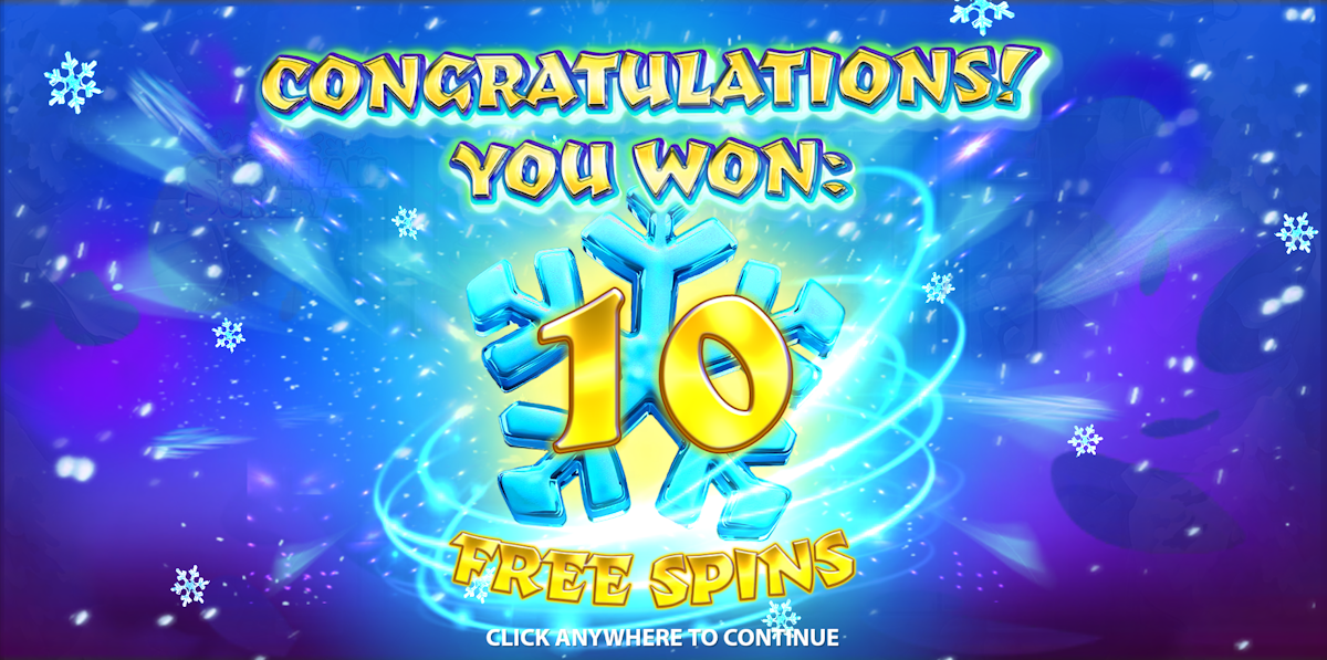 snowflake sorcery slot free spins award by stakelogic