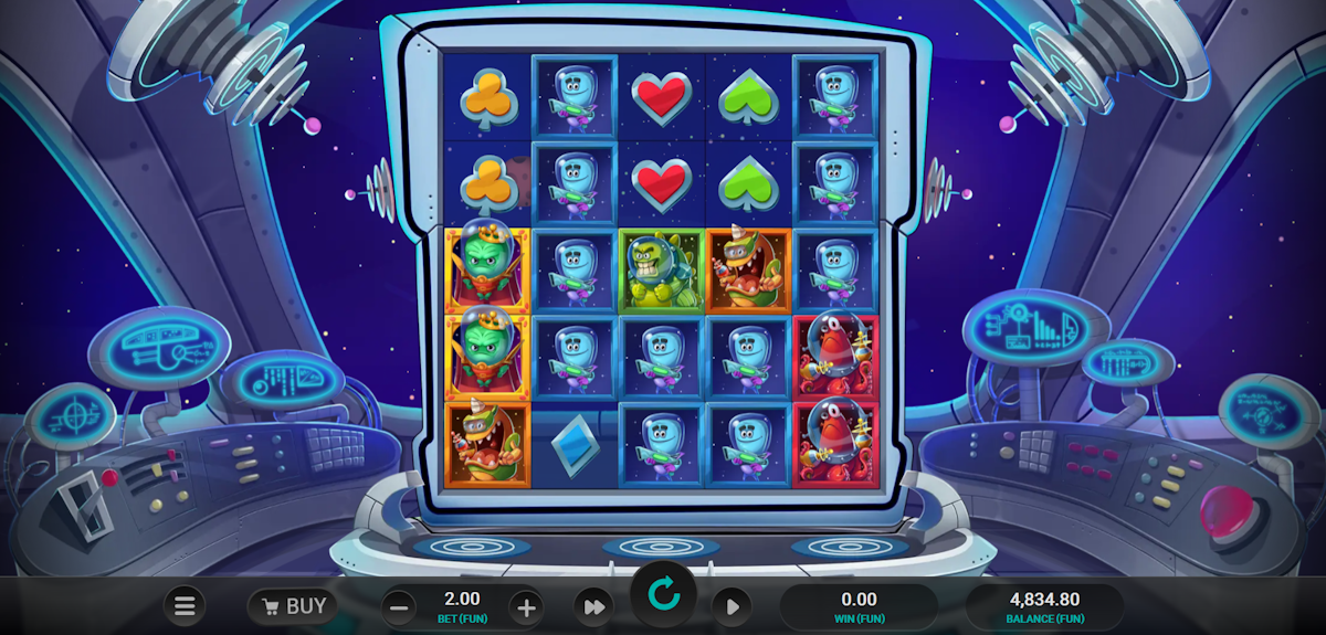 space attacks dream drop slot base game by relax gaming