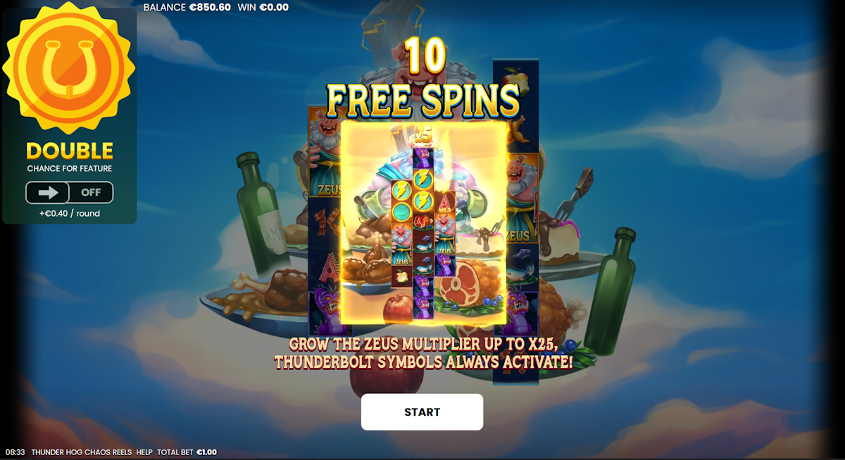 thunder hog chaos reels slot base game by octoplay