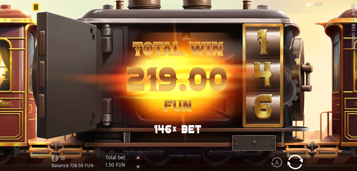 train to rio grande slot bonus feature award by bgaming