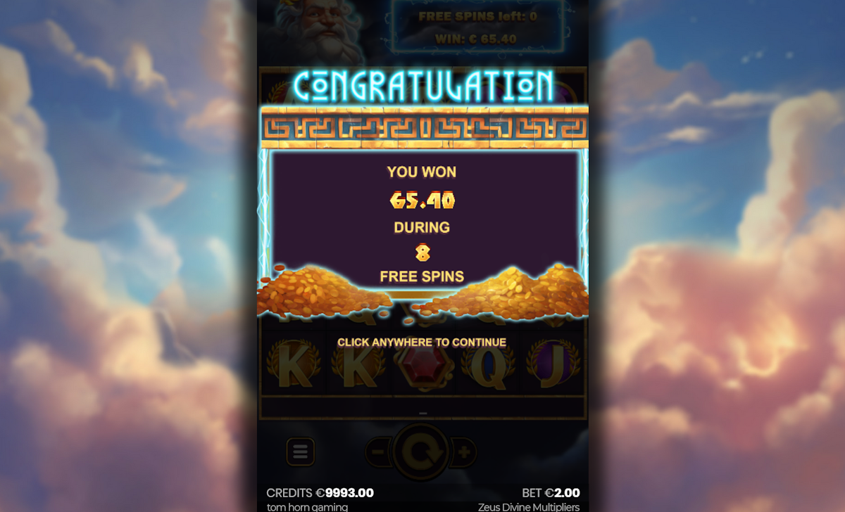 zeus divine multipliers slot free spins total screen by tom horn gaming
