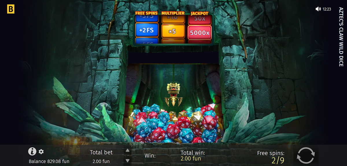 aztecs claw wild dice slot free spins bonus claw grabber by bgaming