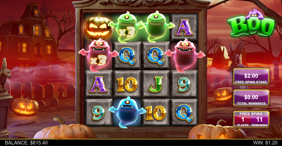 boo slot bonus game by big time gaming